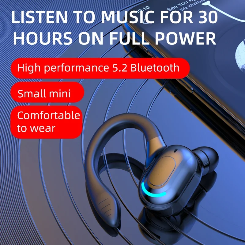 Ear-Hanging Bluetooth Business Earphone, Waterproof