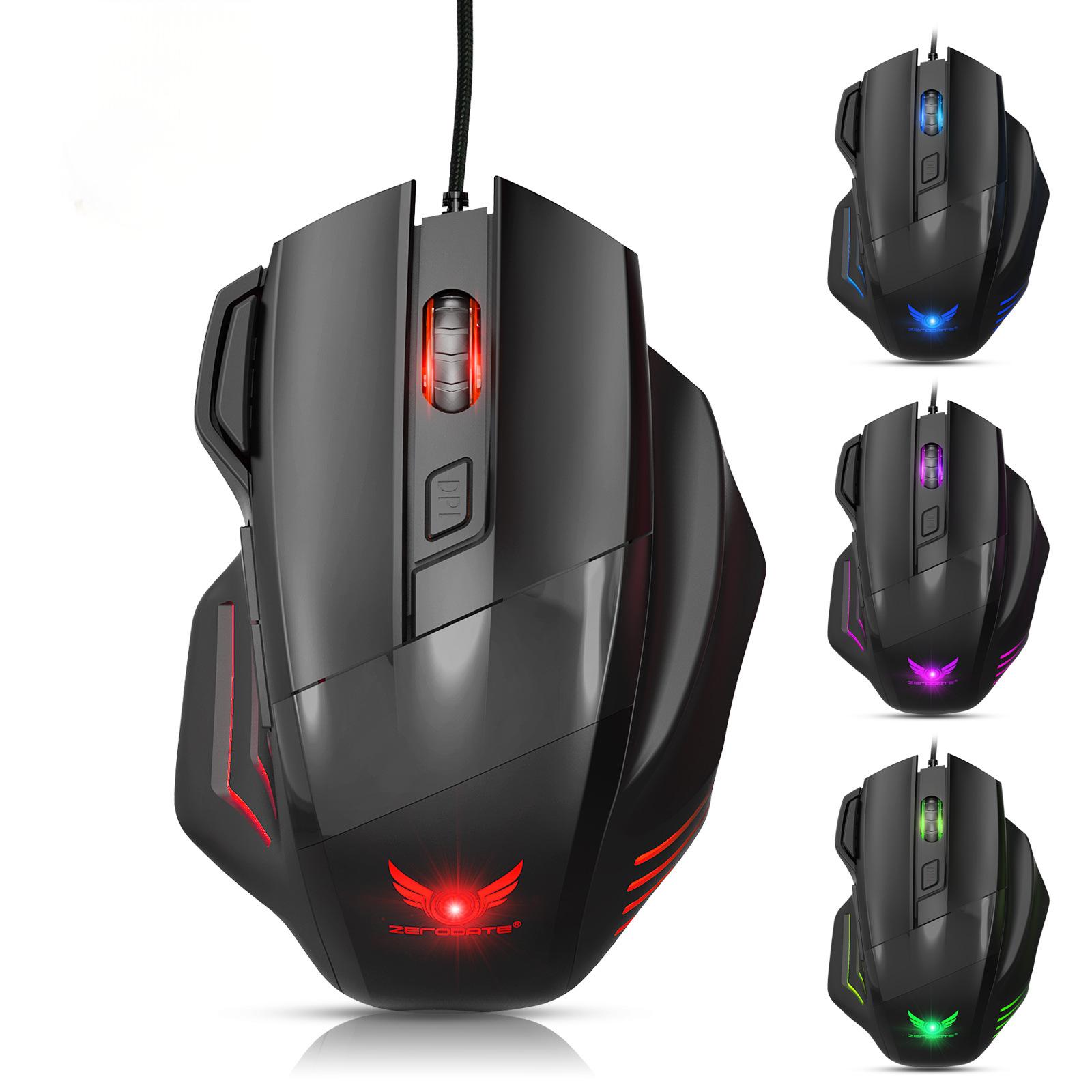 Mechanical Gaming Mouse with RGB Lighting (7 Buttons)