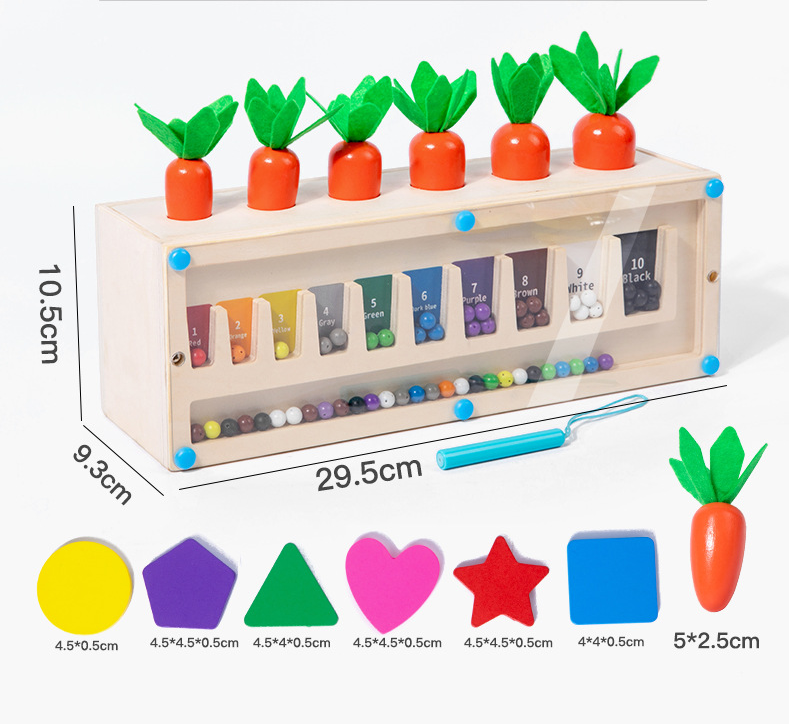3-in-1 Montessori- Inspired Color Shape Recognition Toy