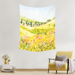 Cotton Linen Tapestry 60"x 80" Made in USA Free shipping