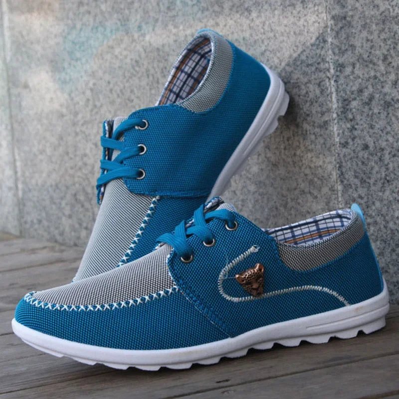 Men Casual Sneakers Flat Canvas Shoes for Men Spring Summer Comfortable Male Sneakers Soft Driving Footwear Peas Shoes image 6