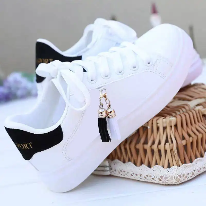 Women Sneaker Breathable Students Casual Shoes Sports for Girl Flat Mesh White Shoes image 8