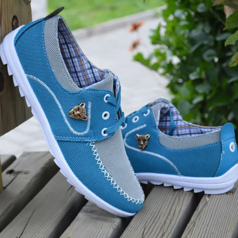 Men Casual Sneakers Flat Canvas Shoes for Men Spring Summer Comfortable Male Sneakers Soft Driving Footwear Peas Shoes image 8