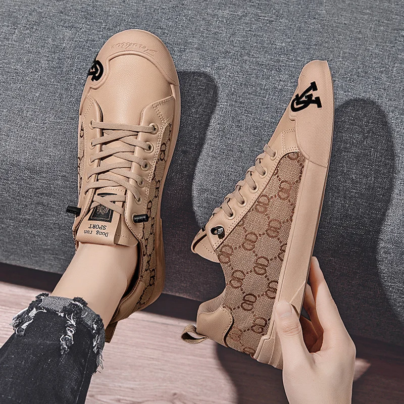 Men's shoes summer trend casual board shoes versatile breathable thin youth white shoes, one foot canvas trendy shoes image 6