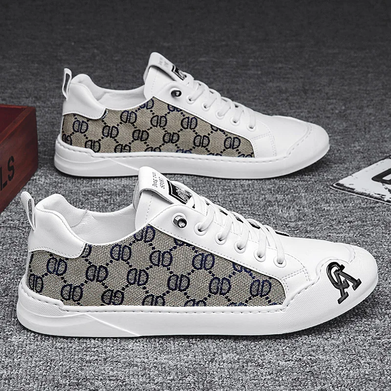 Men's shoes summer trend casual board shoes versatile breathable thin youth white shoes, one foot canvas trendy shoes image 8