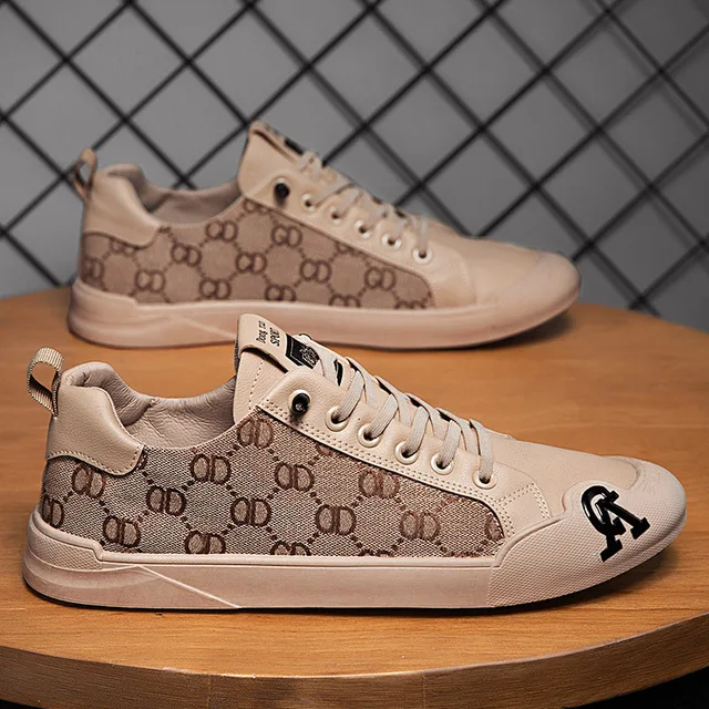Men's shoes summer trend casual board shoes versatile breathable thin youth white shoes, one foot canvas trendy shoes image 4