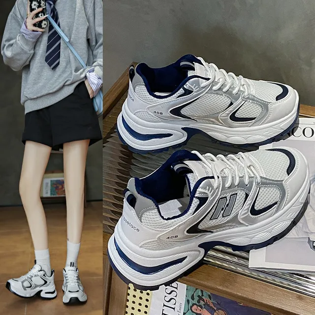 Spring Women's Sneakers Luxury Designer Casual Sneakers White Breathable Tennis Shoes Low Top Vulcanized Shoes