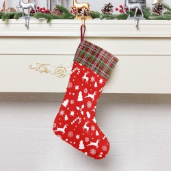 Sequin Christmas Stocking Front Printing(Made in Queen)