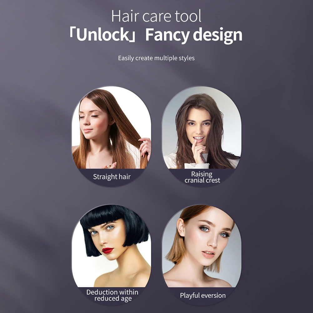 Multiple smooth and lifted hairstyle examples