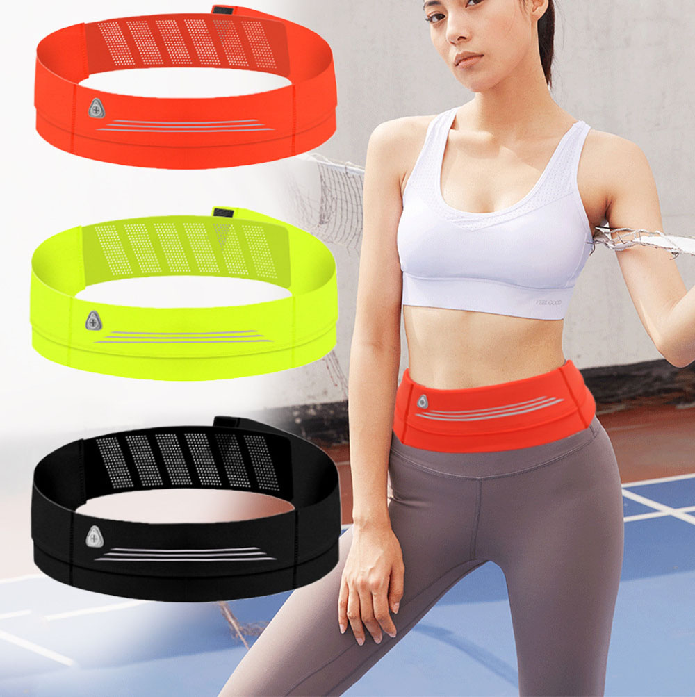 Running waist bag Velcro women's phone bag invisible equipment sports ultra-thin waterproof fitness