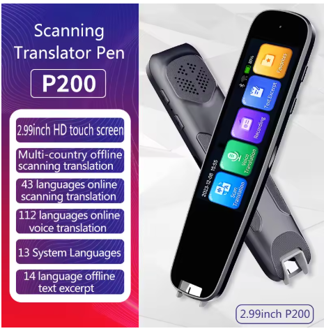Smart AI Voice Translator Pen WiFi OCR Scanner für Legasthenie & Autismus A6/A3/P200/ - Bild 13 von 15