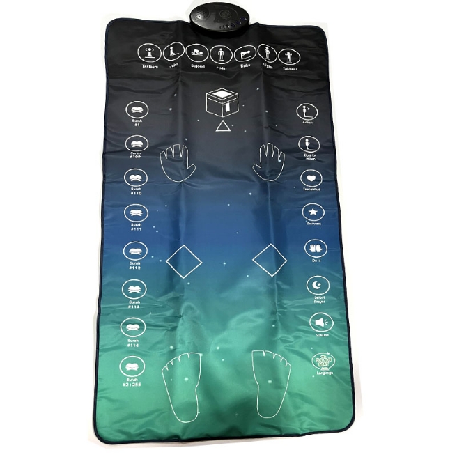 SZ68/SZ80 Adult Electronic Guidance Music Carpet Education Youth Prayer Mat with LED Light Action