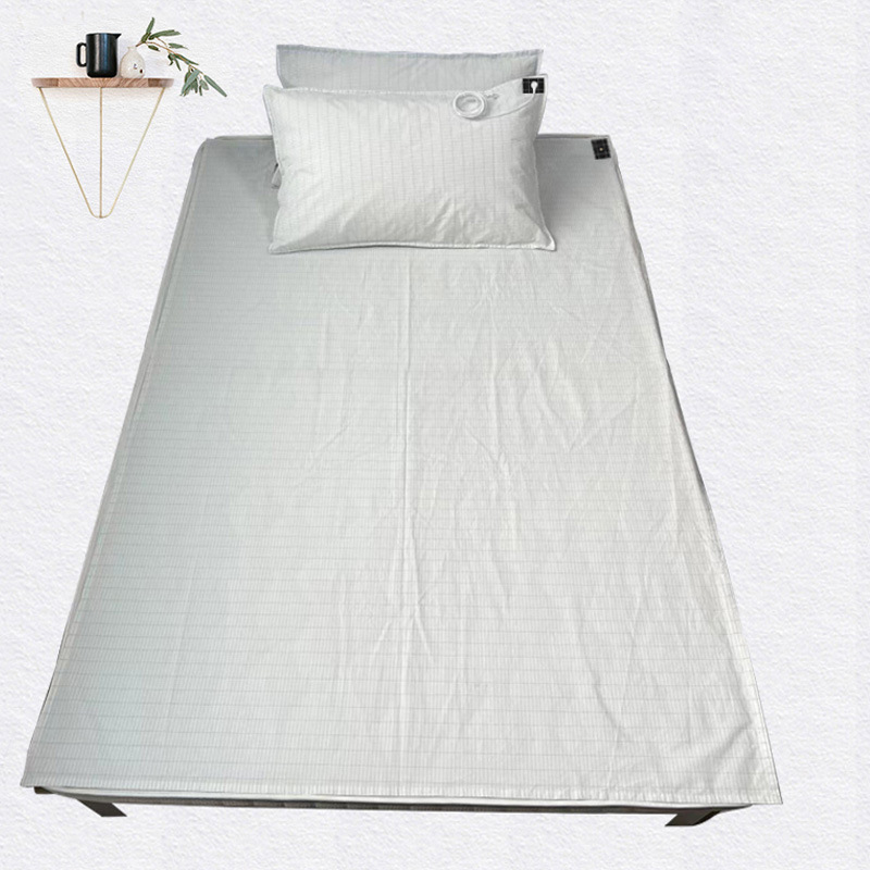Grounded silver fiber cotton bed sheets anti-static grounding bed sheets to improve sleep quality