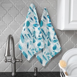 Kitchen Hand Towel 40X60cm(One Side)(2pcs)Made in USA