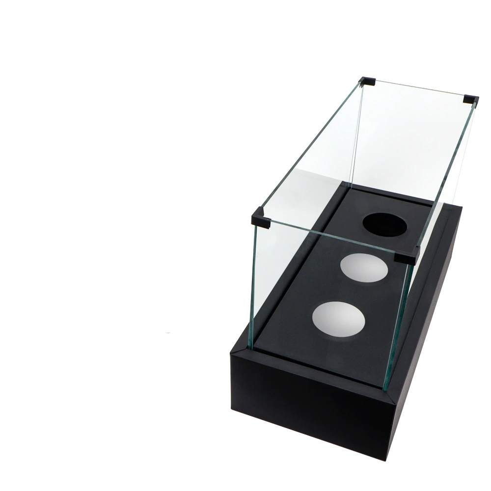 Rectangular three hole alcohol fireplace desktop home real fire heating alcohol lamp outdoor