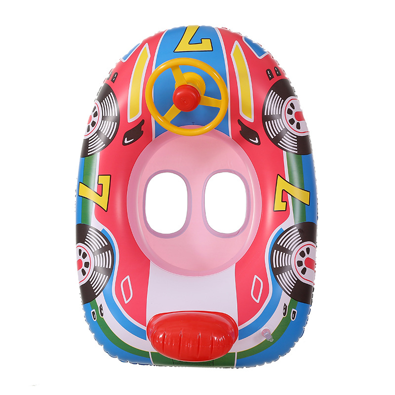 Children's steering wheel car swimming boat baby water swimming ring inflatable PVC inflatable ring