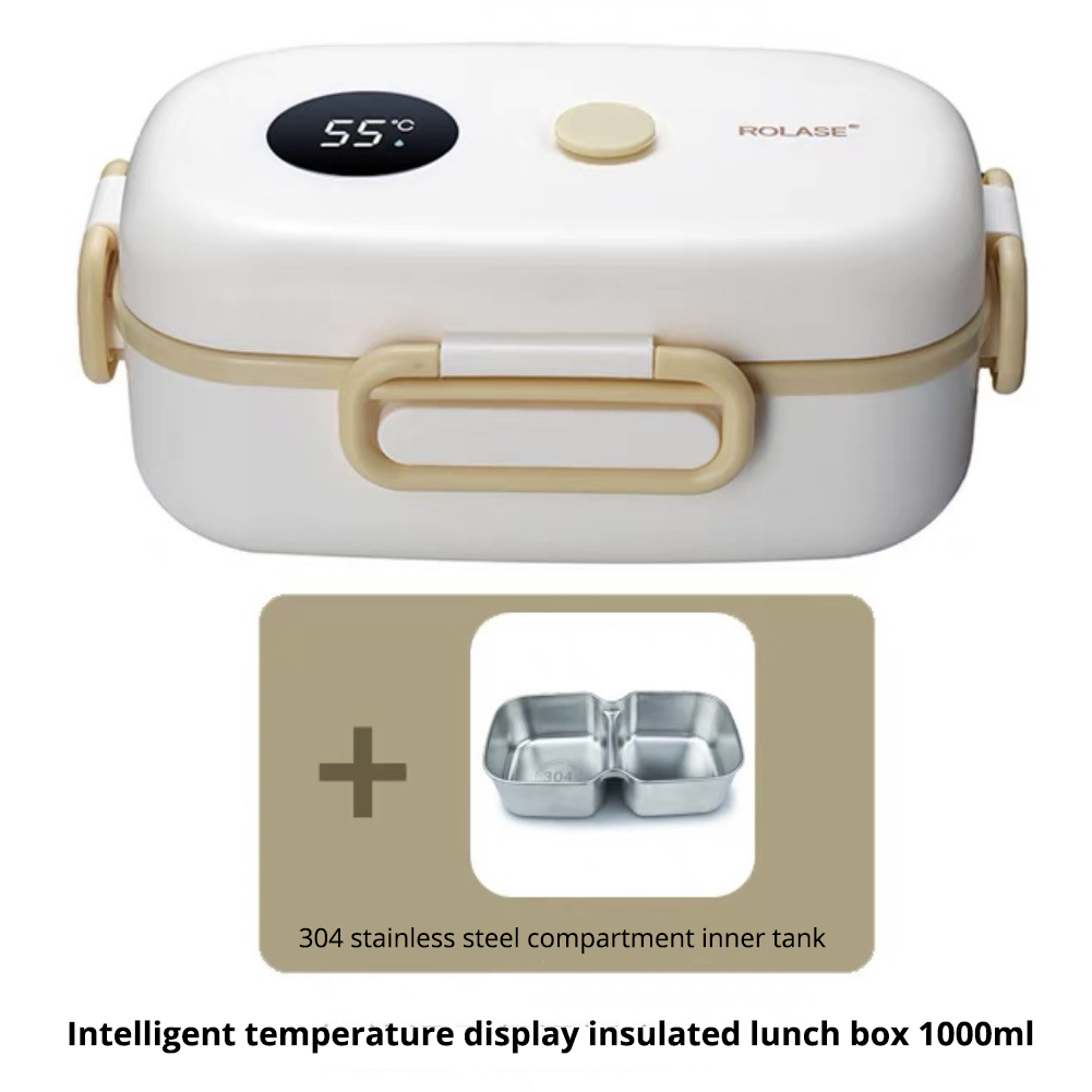 ROLASE Smart LCD Temperaturanzeige Isolierte Brotdose 1000ml - Bild 14 von 14
