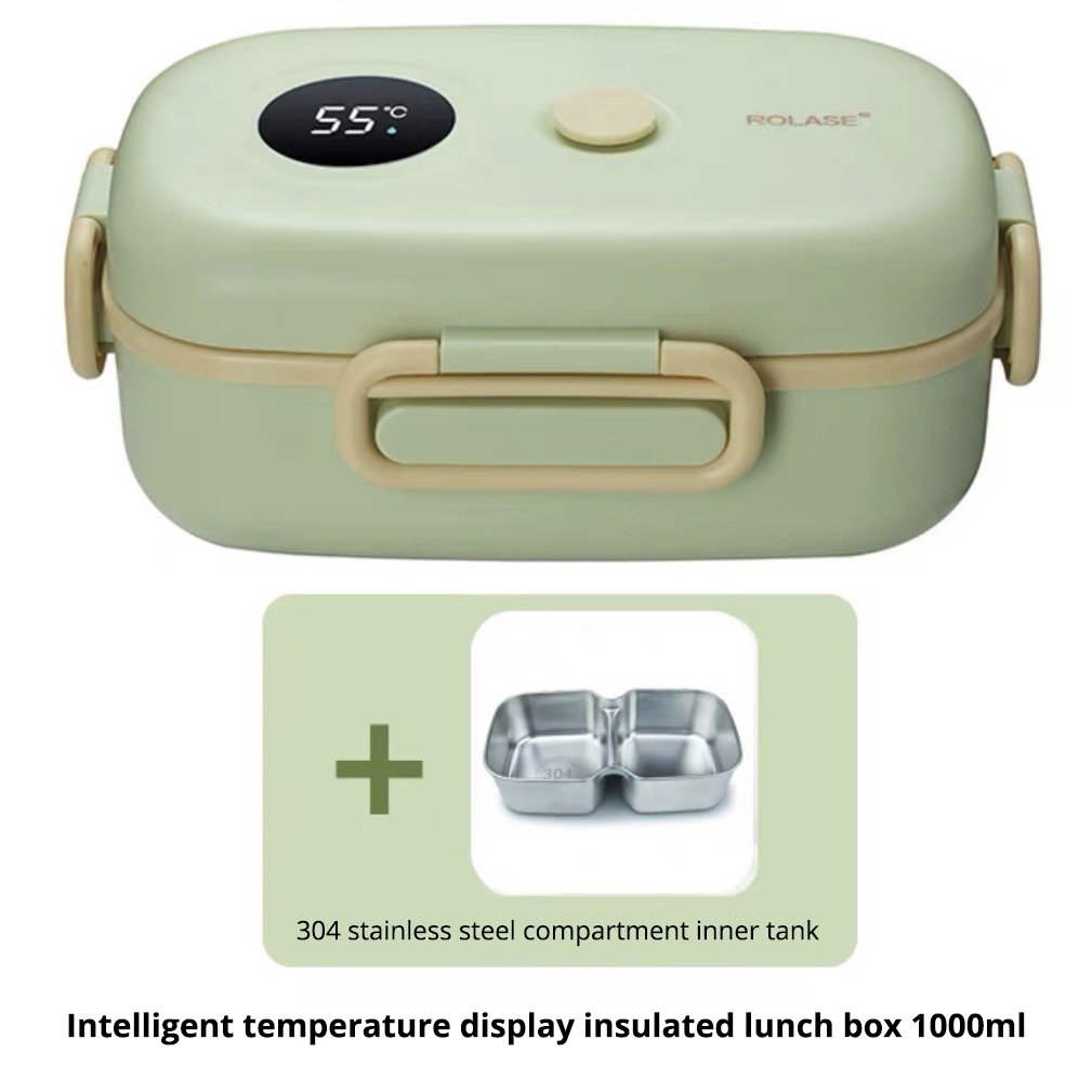 ROLASE Smart LCD Temperaturanzeige Isolierte Brotdose 1000ml - Bild 13 von 14