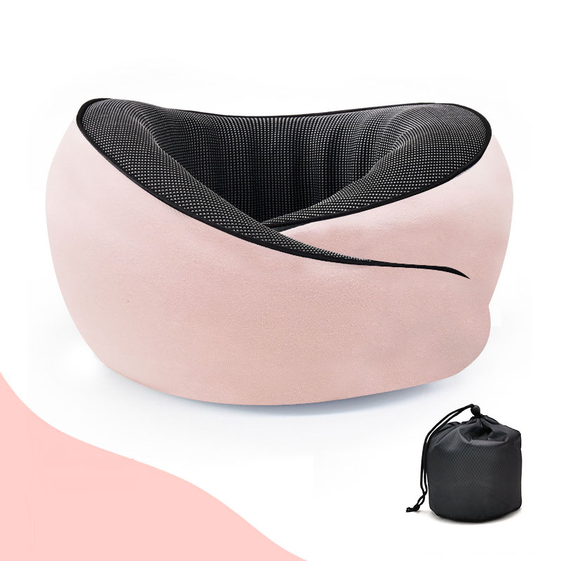 U-shaped memory cotton neck pillow with slow rebound for car travel neck protection