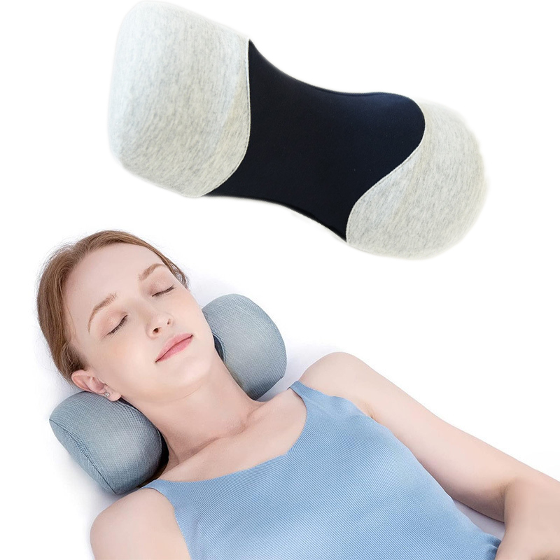 Cervical Pillow Reverse Bow Traction Pillow Memory Cotton Core Pure Cotton Cover Portable Neck