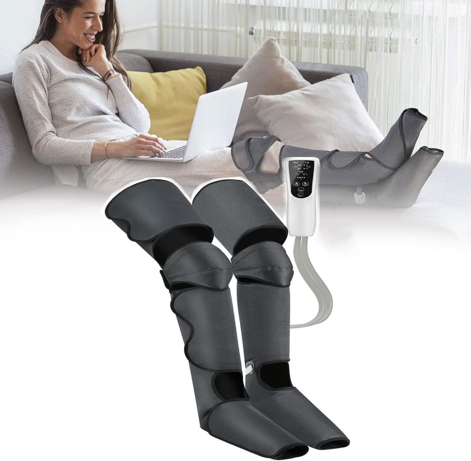 Leg massager air pressure air wave hot compress beauty leg massager knee size leg