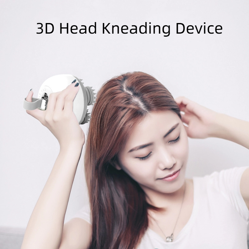 Head massager kneading anti slip scalp massager USB head charging