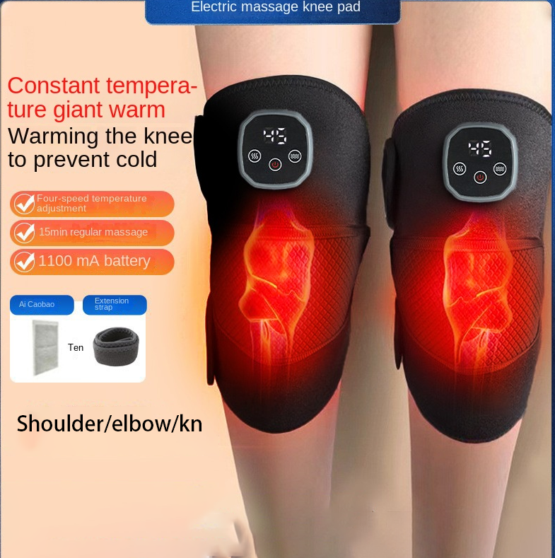 Electric Heated Knee Support Joint Massager for Cold Legs Warm Compress Electric Knee Protector and