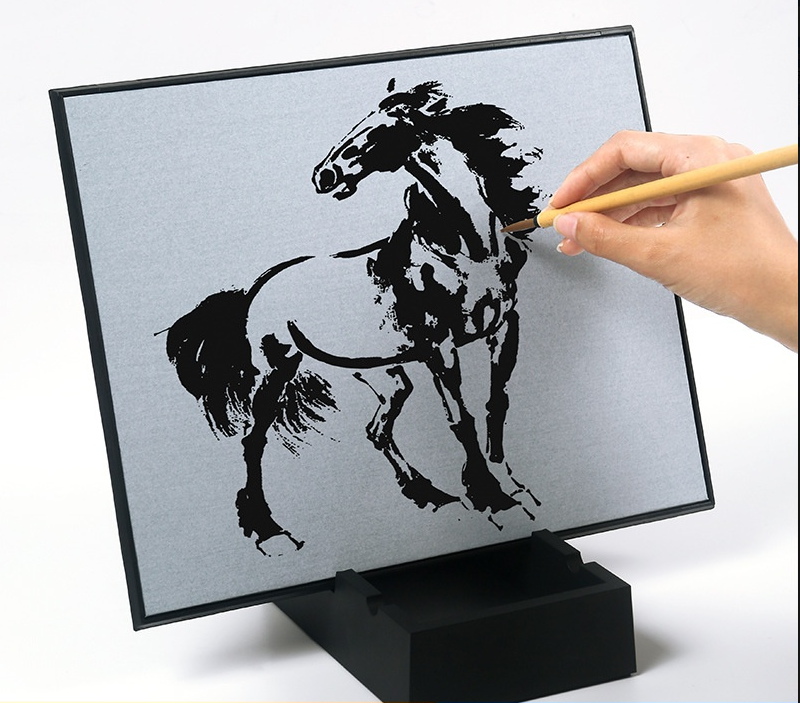Clear Water Drawing Board, Reusable Water Writing Painting Learning Plastic Writing Board for Kids