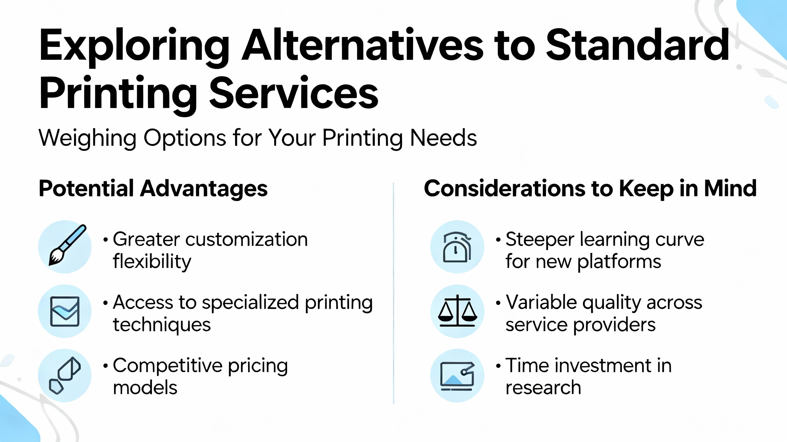 Discounted commercial printing services