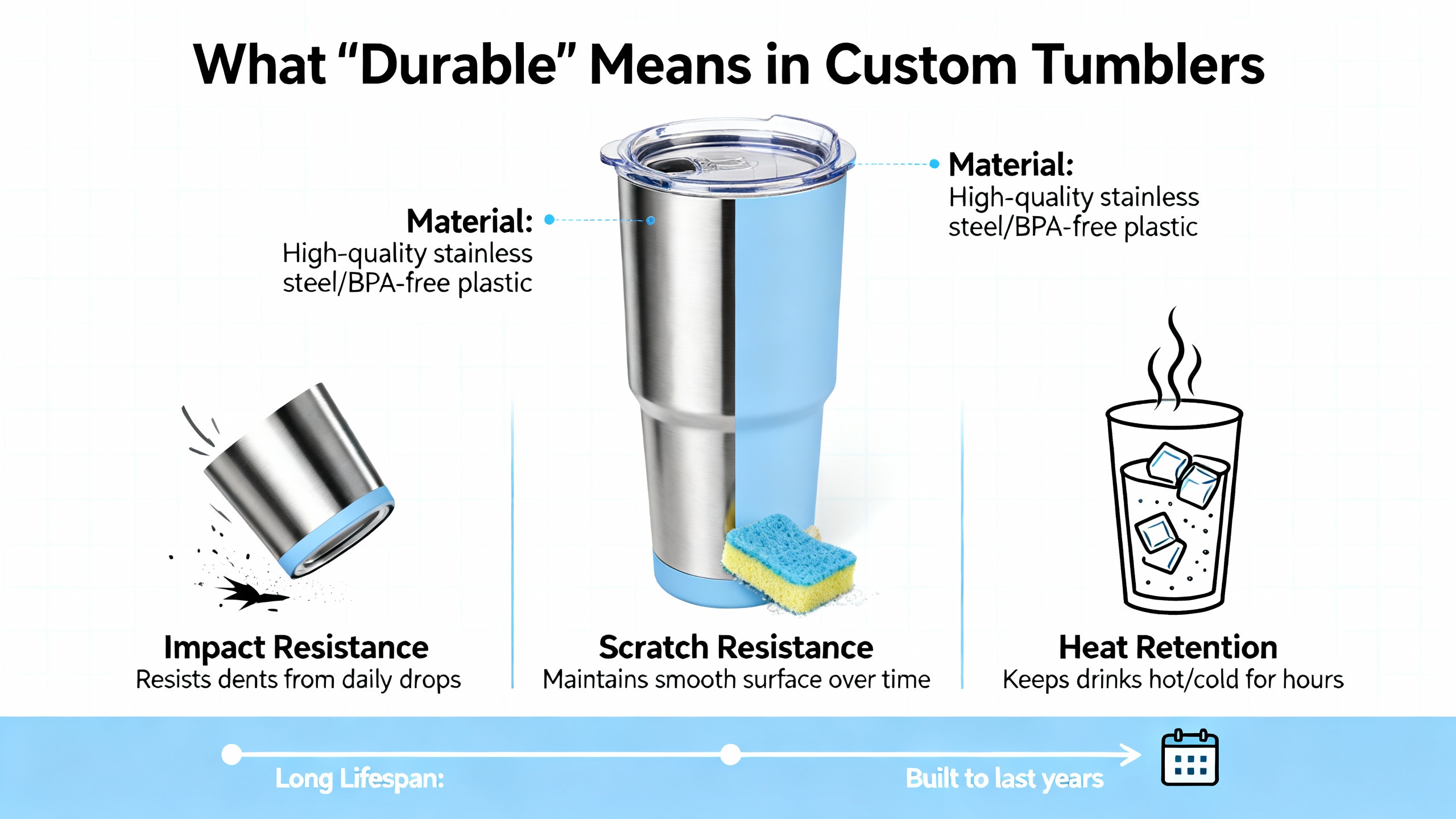 Long-lasting personalized drinkware