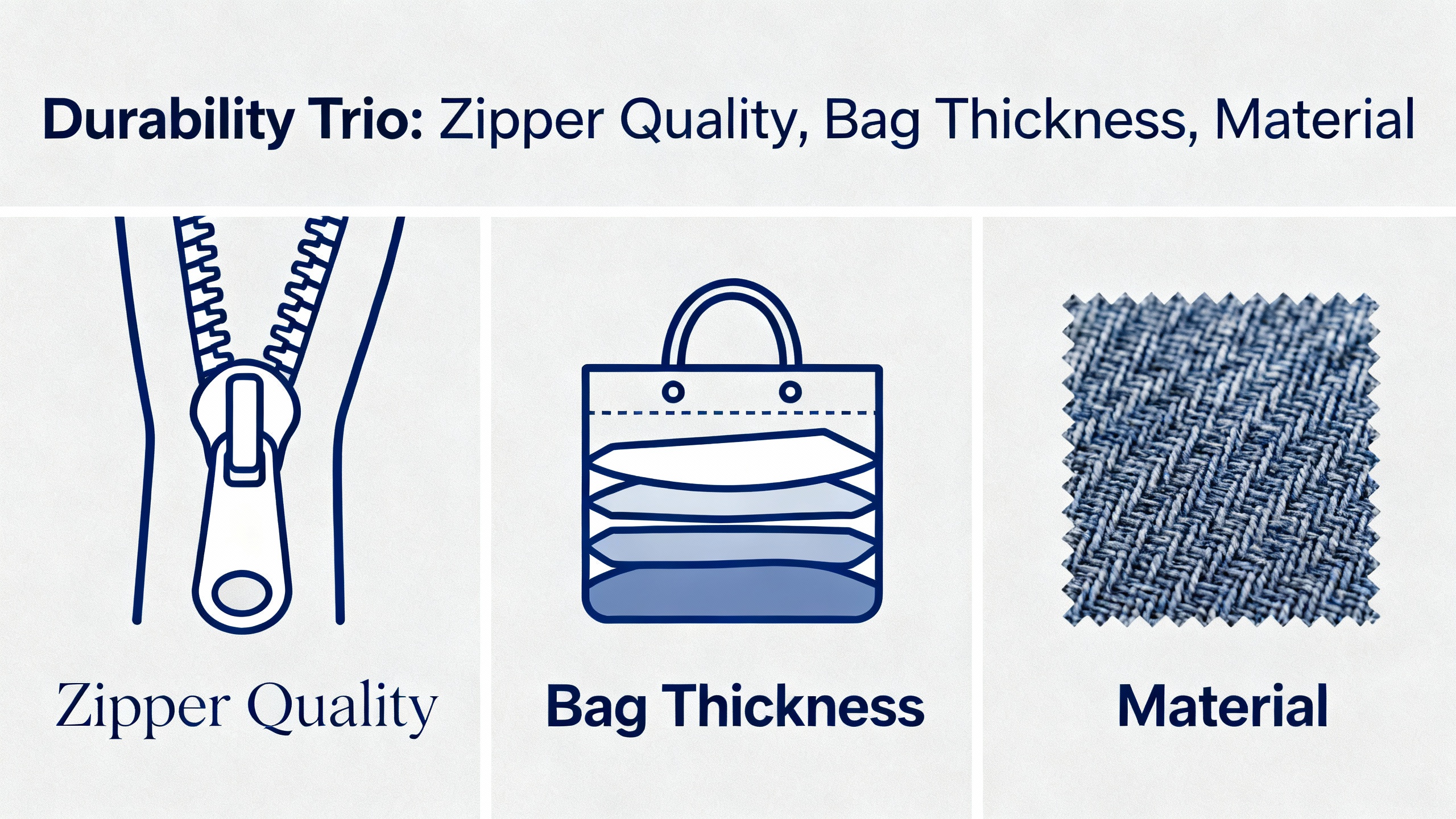 Reusable personalized zipper pouches