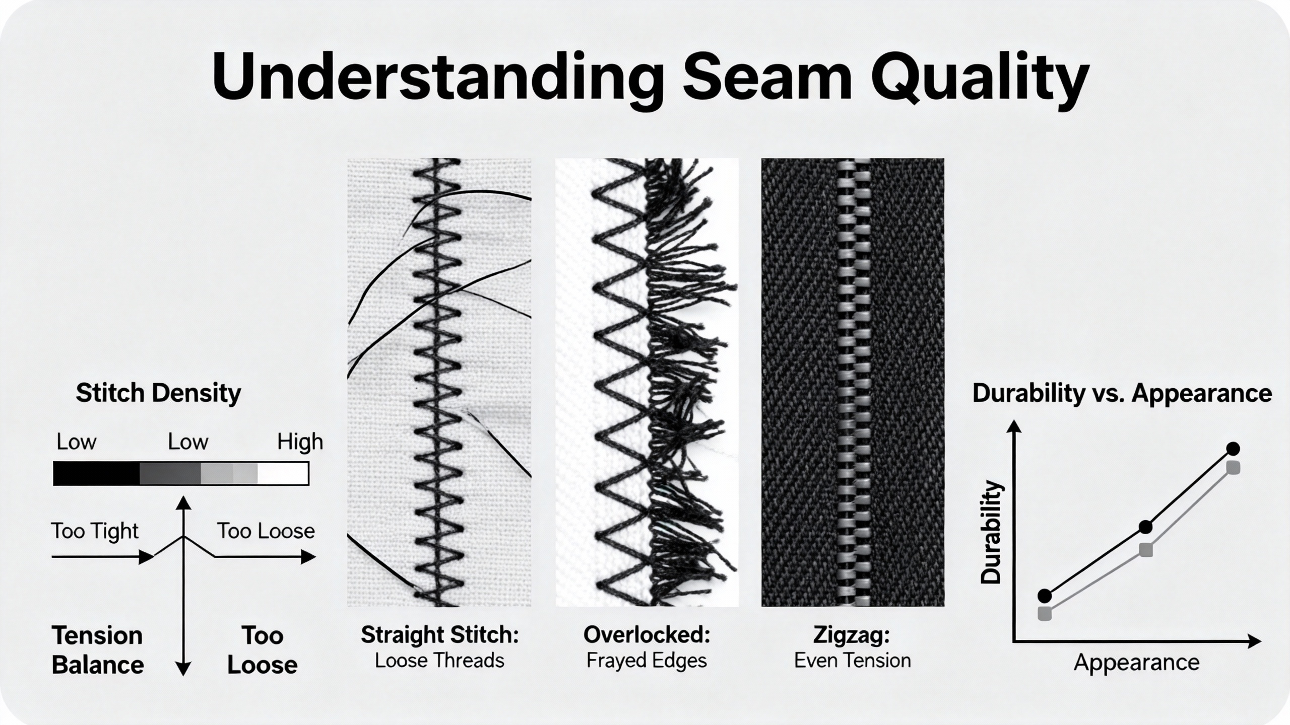 Garment seam strength and slippage analysis