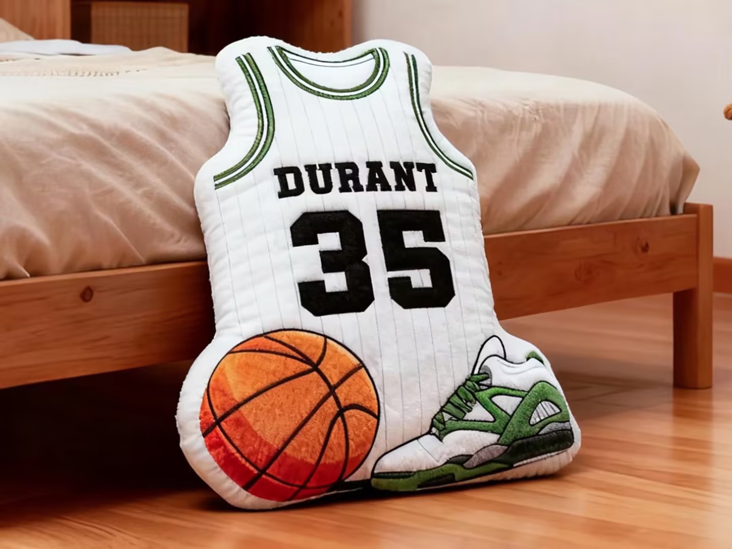 Basketball jersey pattern printed 3D cushion