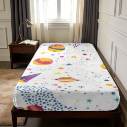 Flannel Fitted Sheet 39x75x15inch（QUE）