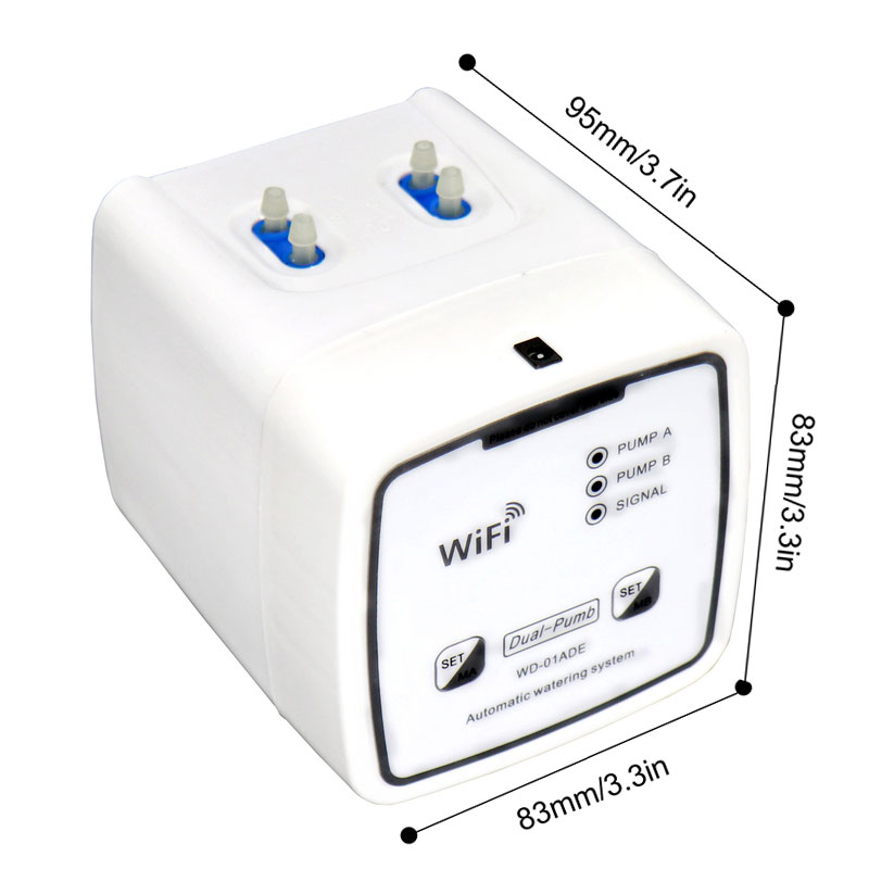 Automatic WiFi Smart Irrigation System, Dual Pump Timer & APP Control, for Garden Drip/Indoor Potted