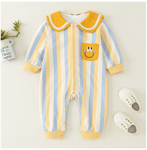 Cute Cartoon Baby Romper Long Sleeve Infant Clothing