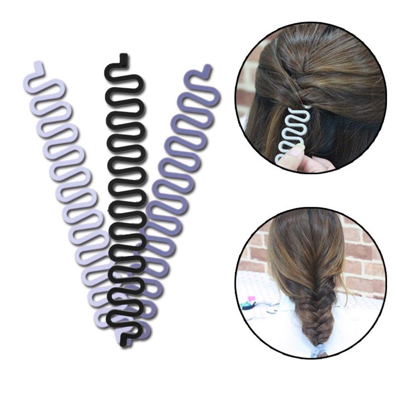 Lavender black and purple spiral styling tools