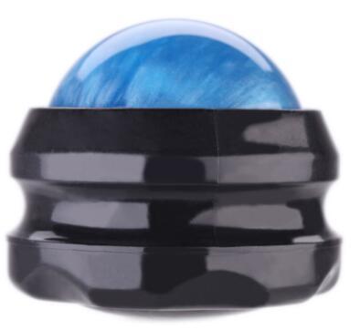 Collage showing green massage ball with energy wave graphics and armband wearing application, symbolizing active recovery
