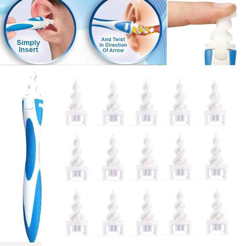 Close-up of spiral tip with array of 15 replacement tips and storage dome holders, showing the hygienic system