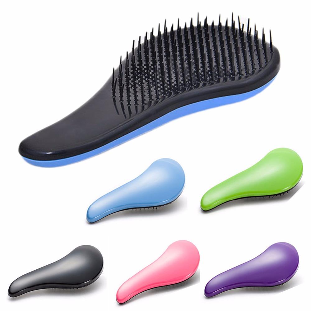 Colorful brushes showing smooth molded bodies and bristles