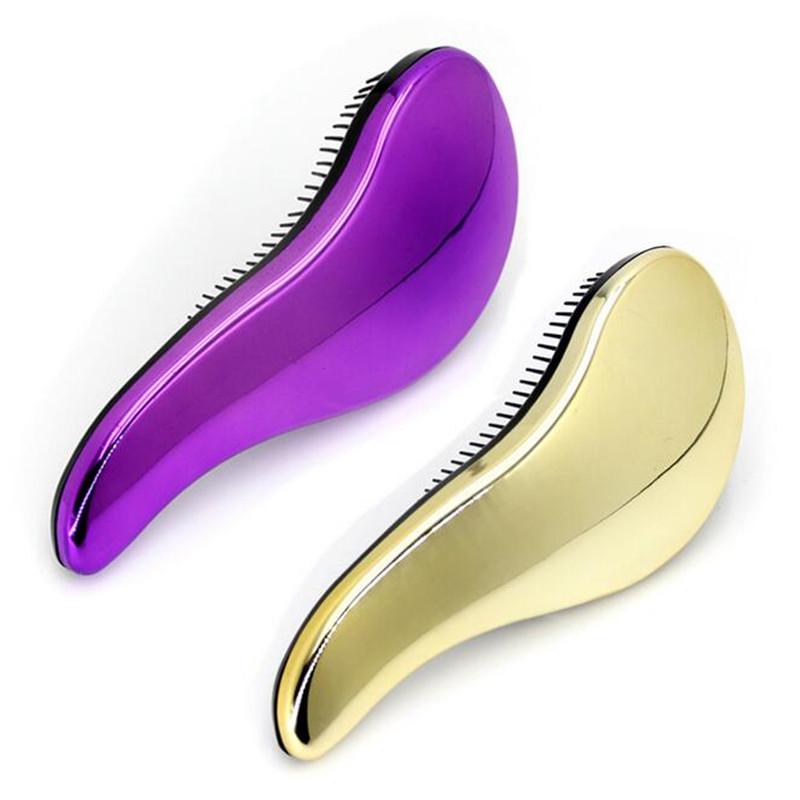 Curved purple brush with full bristle coverage