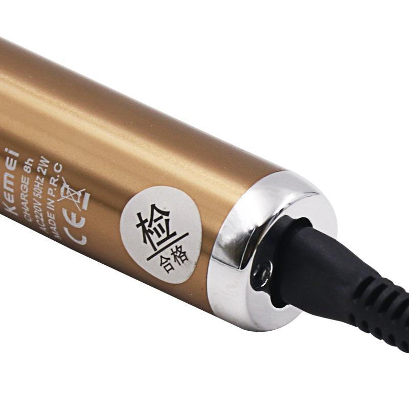 Compact bronze Kemei trimmer with cable connection