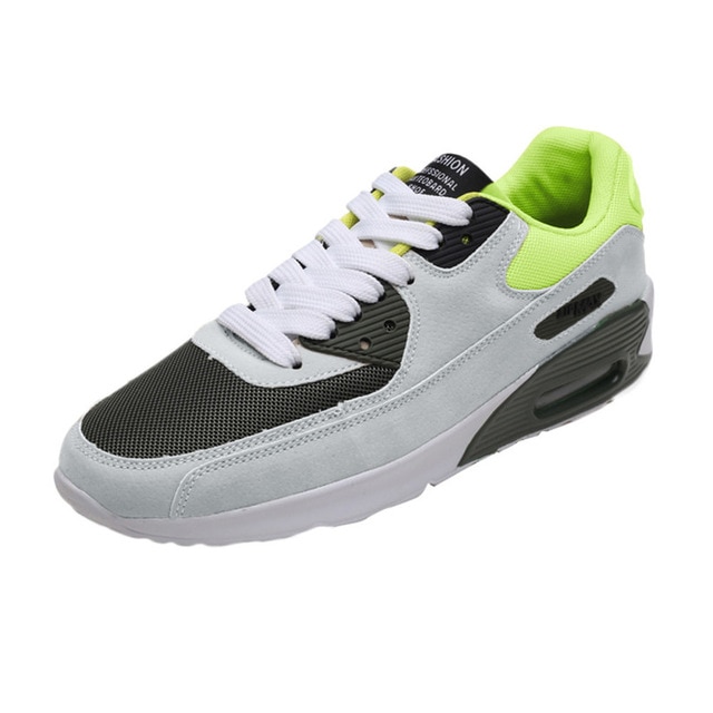 Men Running Shoes Lightweight Air Mesh Man Sneakers Skid-Proof Lace-up Round-Toe Outdoor Sport Shoes