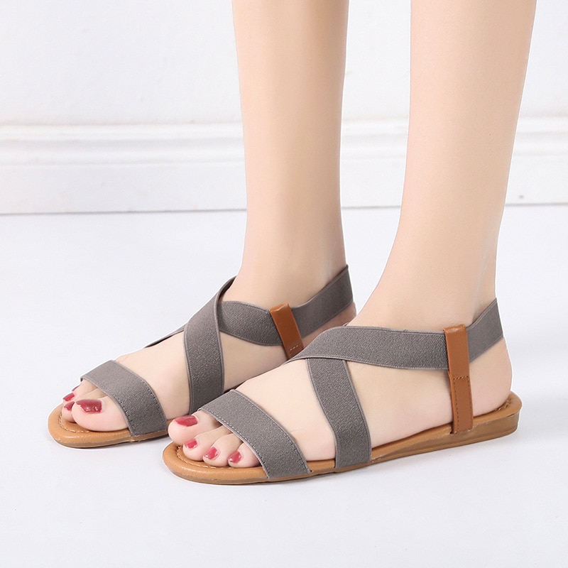 Gladiator Sandals Summer Sandals Women Casual Shoes Female Women Flat Rome Feminina Sandals Soft Bottom Sandalia image 12