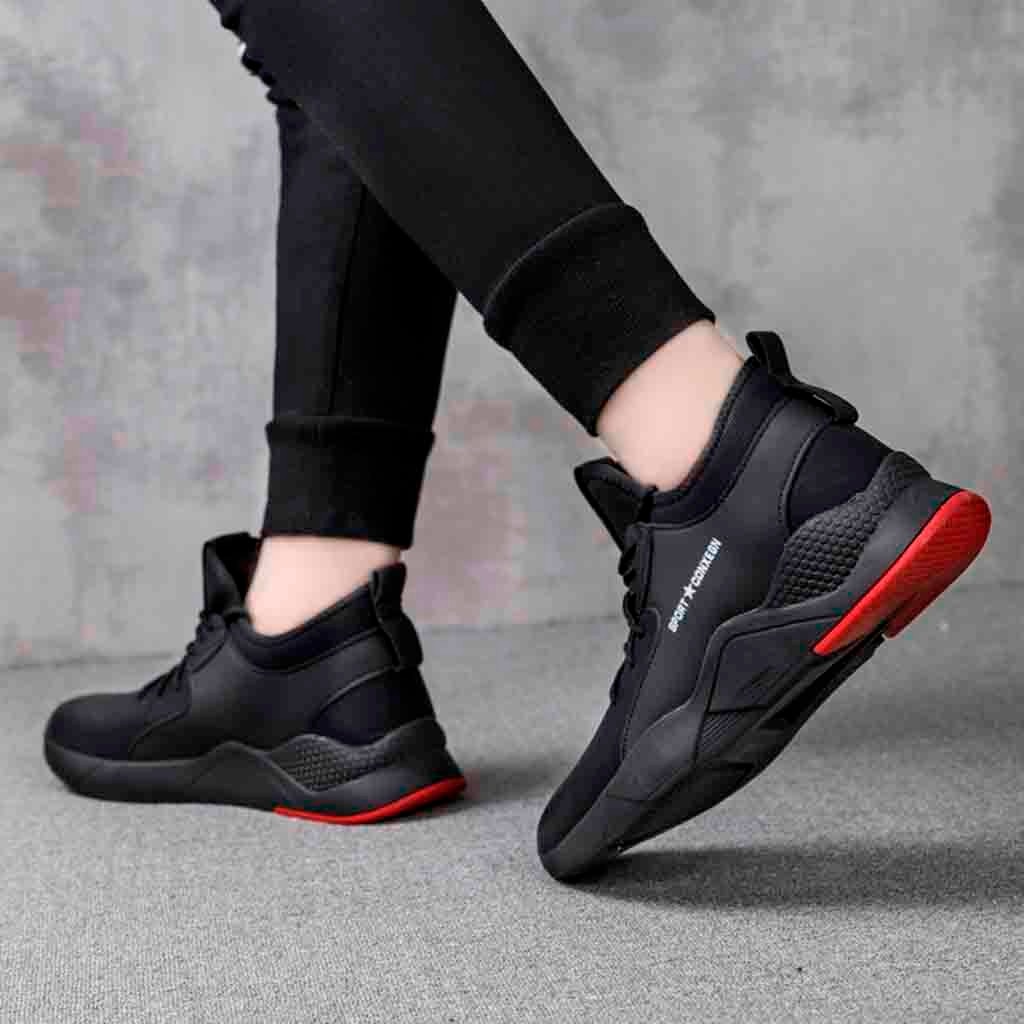 Men Casual Shoes Brand Men Shoes Men Sneakers Flats Mesh Slip On Loafers Fly Knit Breathable image 4