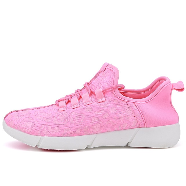 Summer Led Fiber Optic Shoes for Girls Boys Men Women USB Recharge Glowing Sneakers Man Light Up Shoes Sports Shoes image 6