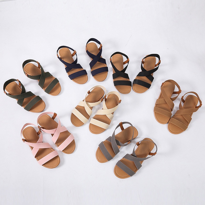 Gladiator Sandals Summer Sandals Women Casual Shoes Female Women Flat Rome Feminina Sandals Soft Bottom Sandalia image 13