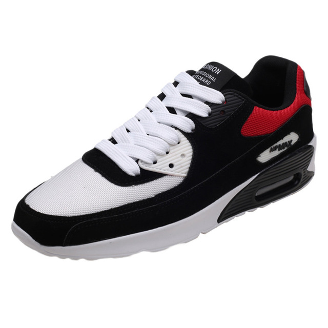 Men Running Shoes Lightweight Air Mesh Man Sneakers Skid-Proof Lace-up Round-Toe Outdoor Sport Shoes image 4