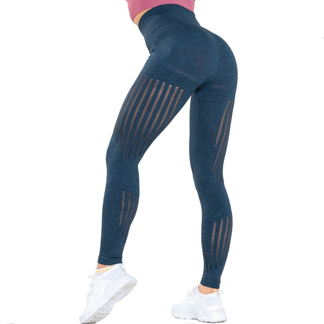 Yoga Pants Gym Shark Leggings Sport Women Fitness Energy Seamless High Waist Run