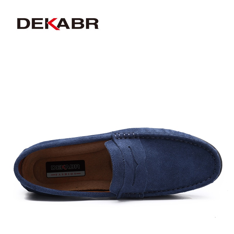 Moccasins Men Loafers High Quality Genuine Leather Shoes Men Flats Lightweight Driving Shoes image 23